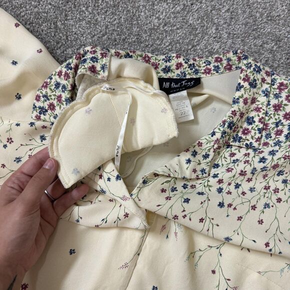 All That Jazz Dress Womens 22 Floral Sleeveless Midi Tank Vintage Set - Picture 5 of 16